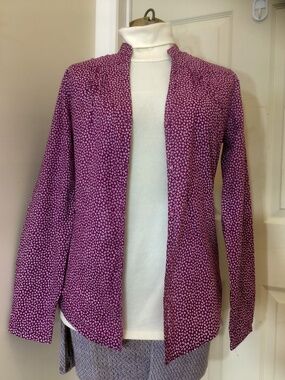 Laura Ashley archive purple cotton blouse, size small (US 4)